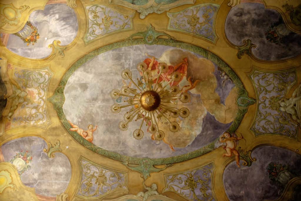 Detail of the ceiling fresco - Ca' Affresco 1 Apartment Detail of the ceiling fresco - Ca' Affresco 1 Apartment