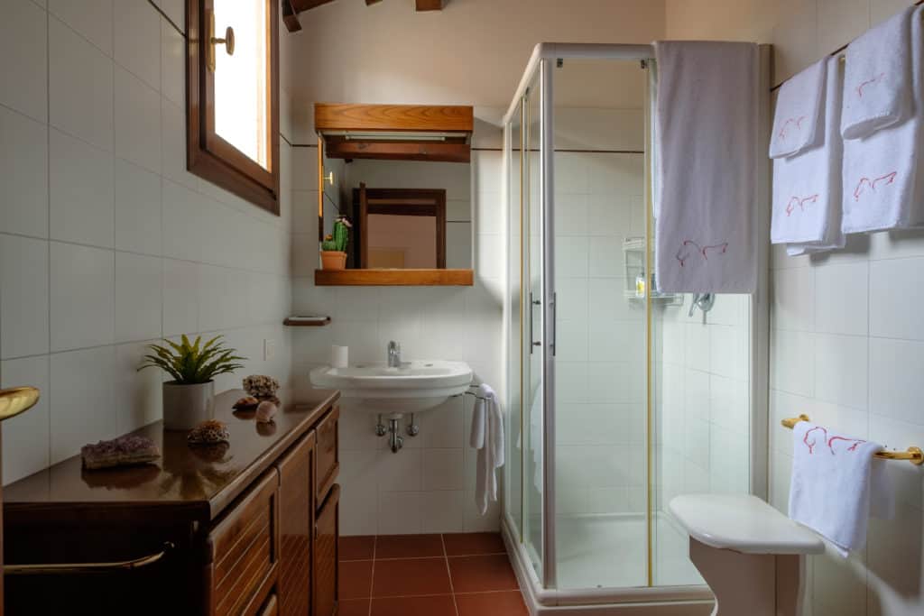 Luminous bathroom with shower - Ca' Affresco 1 Apartment Luminous bathroom with shower - Ca' Affresco 1 Apartment