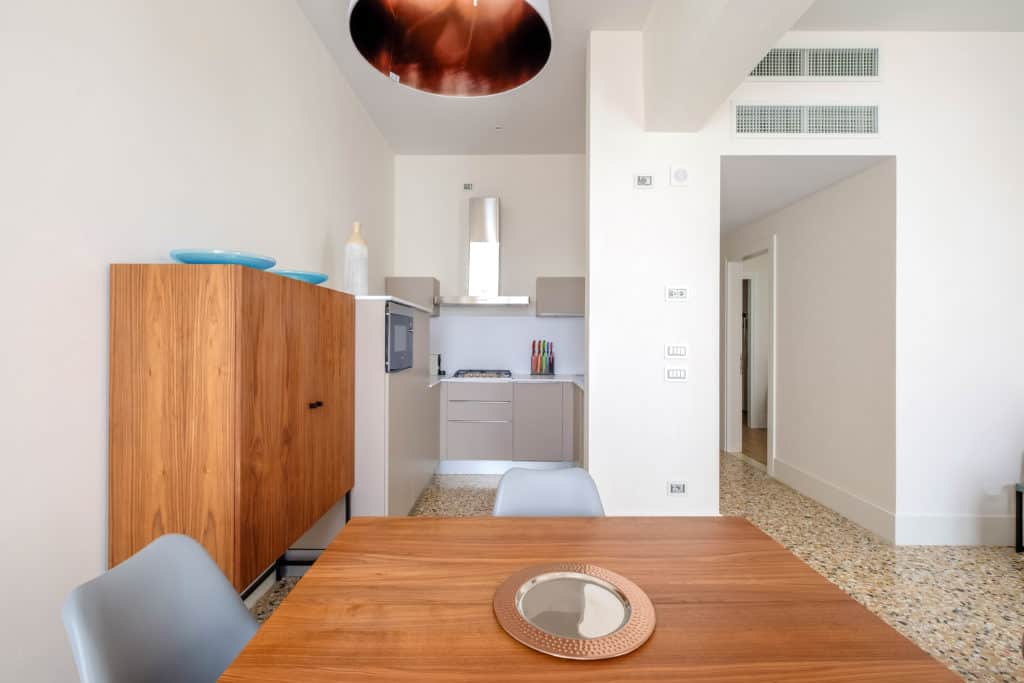 Small kitchen and modern furnishing - Palazzo Molin Tiziano Apartment Small kitchen and modern furnishing - Palazzo Molin Tiziano Apartment