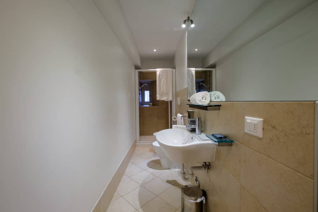 Small bathroom with shower - The Lion's 3 Apartment Small bathroom with shower - The Lion's 3 Apartment